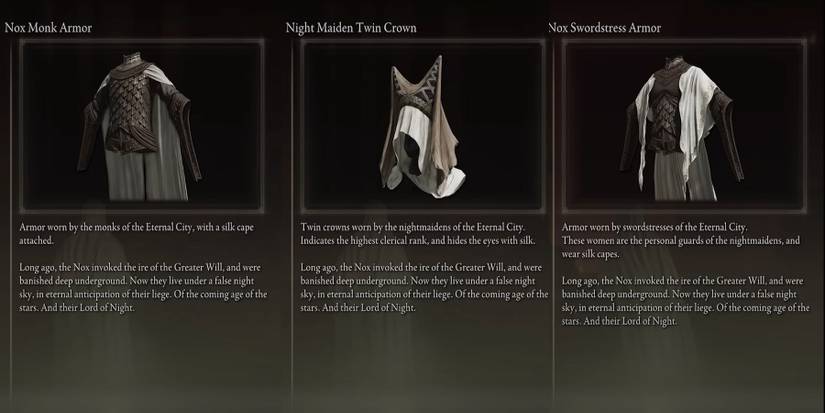NOX ARMORS ELDEN RING