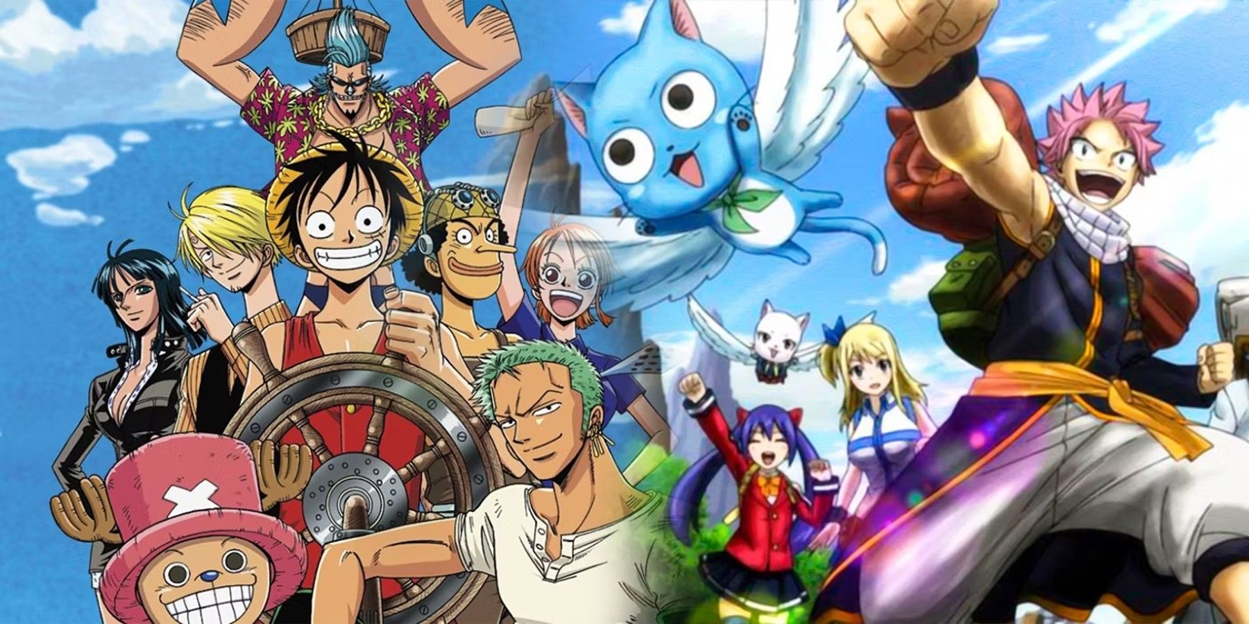 Fairy Tail and One Piece both emphasize on emotional connection to