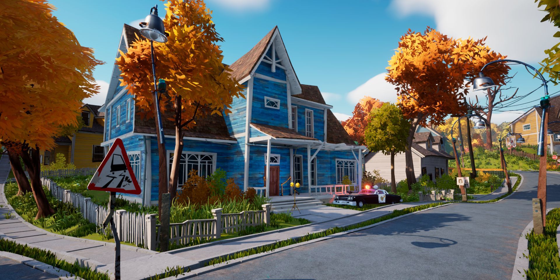 A picture from Hello Neighbor 2 showing one of the building the player can enter