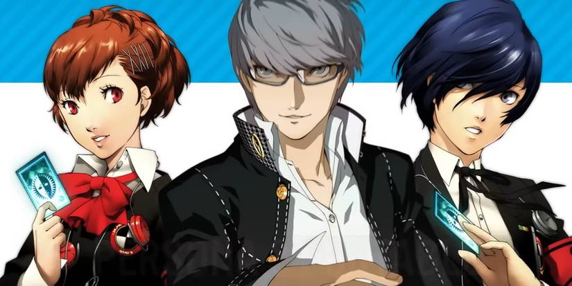persona 3 portable persona 4 golden protagonist collage