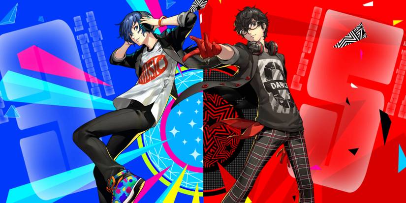 persona dancing key visual art joker makoto yuki