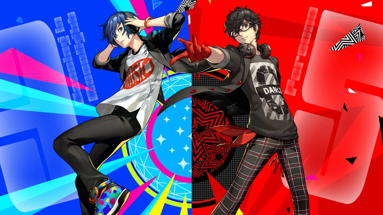 persona dancing key visual art joker makoto yuki