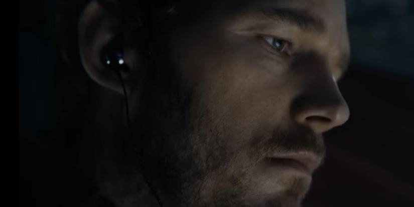 peter quill with a zune guardians of the galaxy 3