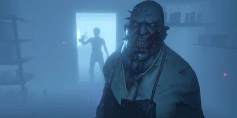 One of the ghost approaches the player in misty room
