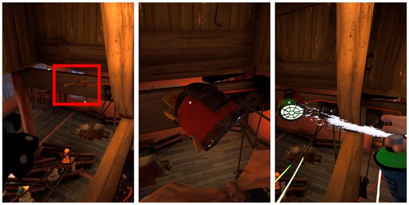 placing and spraying the third stage light in hello neighbor 2 back to school dlc