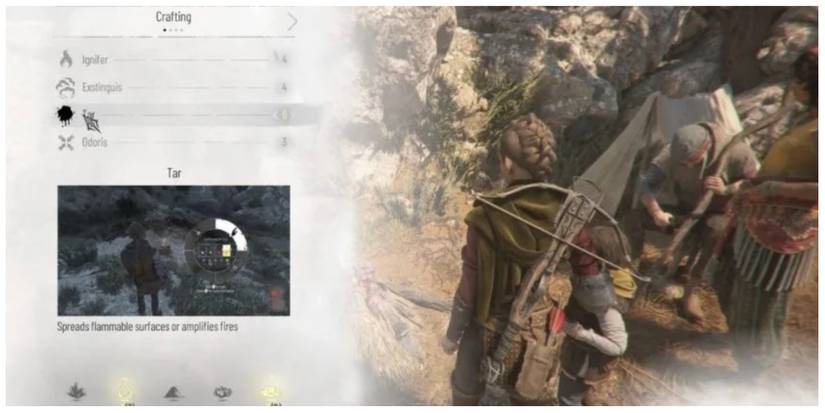 crafting screen in A Plague Tale: Requiem