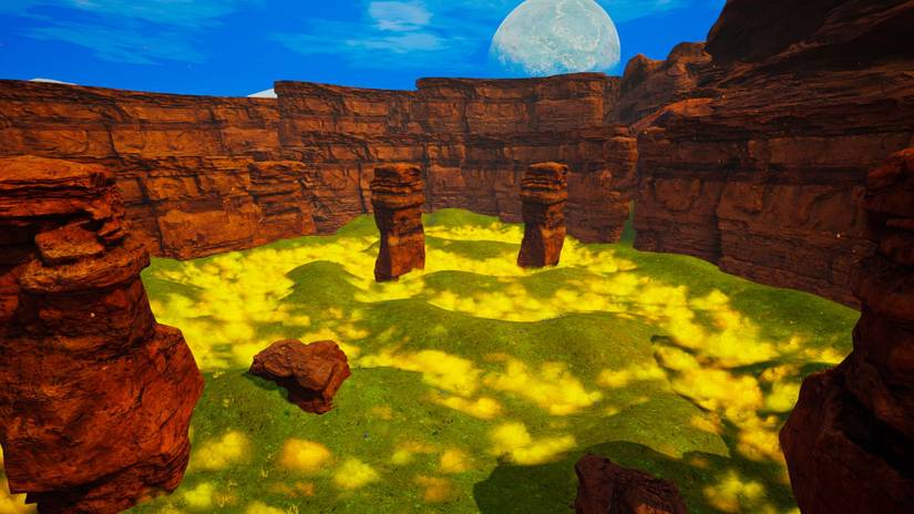 Planet Crafter Sulfur from Above