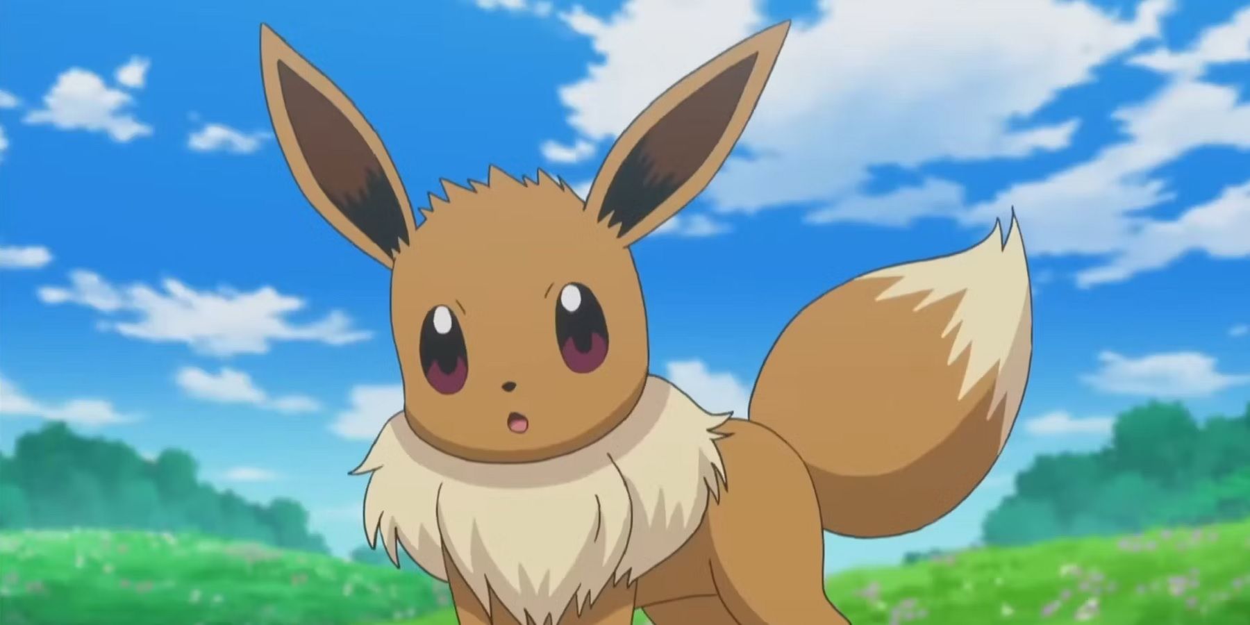 pokemon anime eevee mouth hanging open