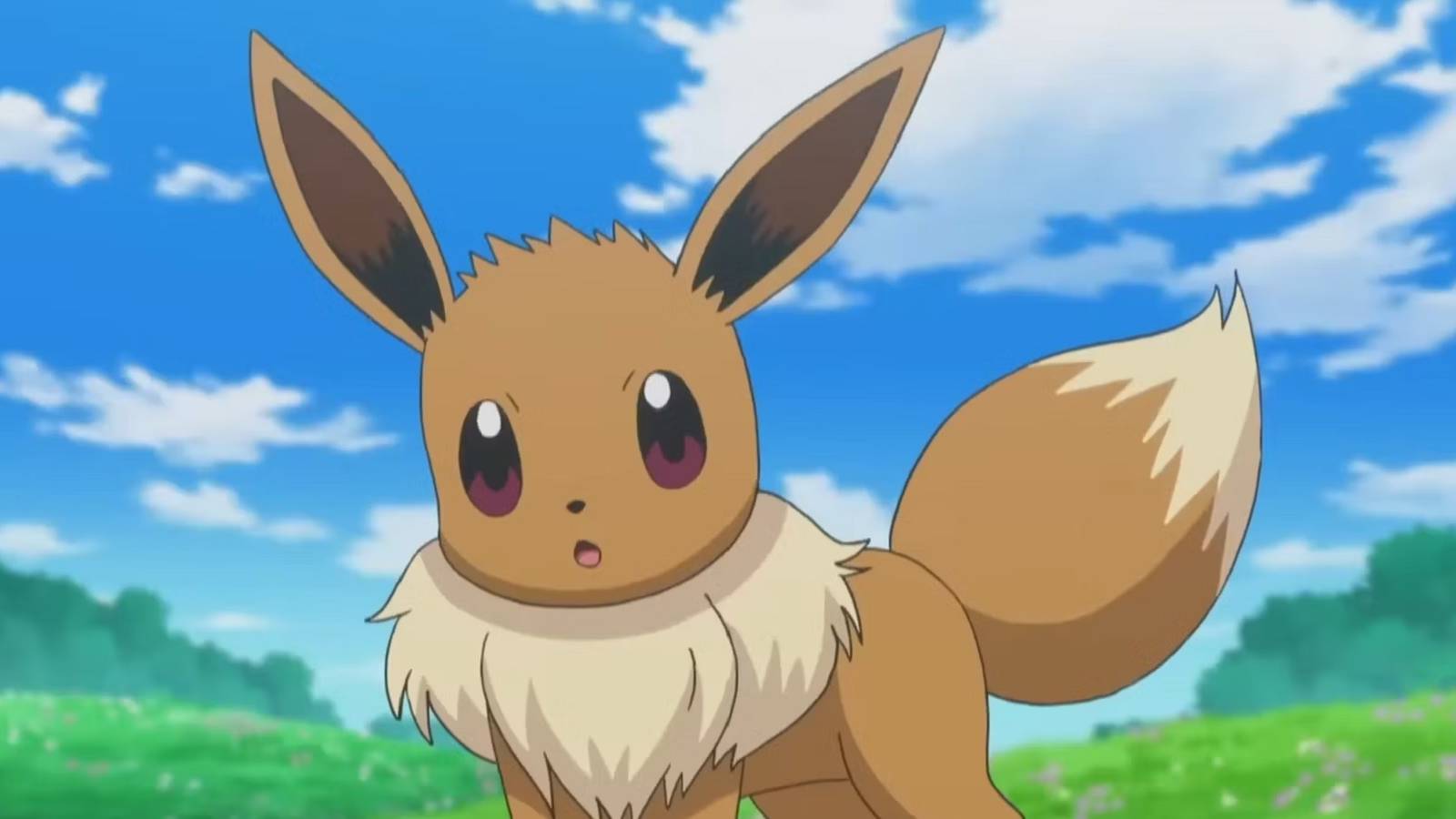 pokemon anime eevee mouth hanging open