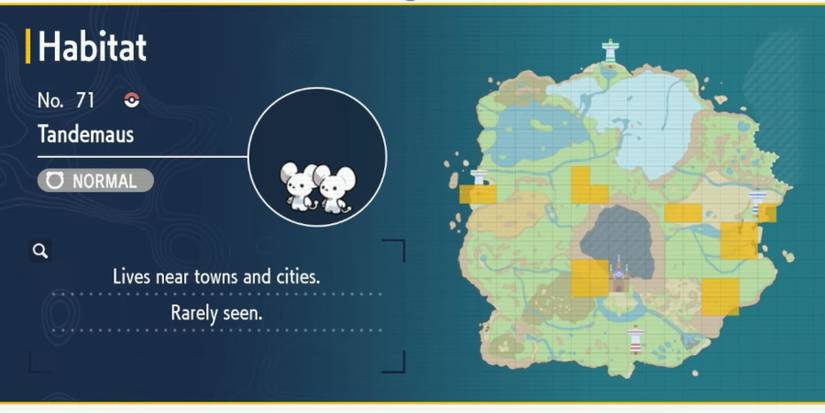 Pokemon Scarlet & Violet Tandemaus Location