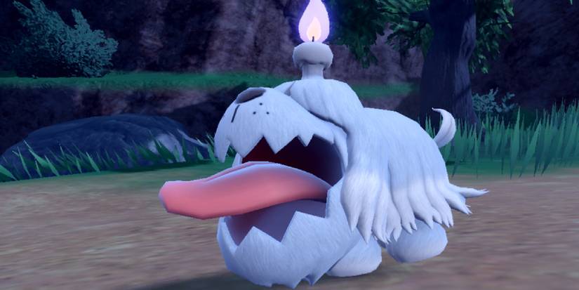 Greavard sticking its tongue out in the wild