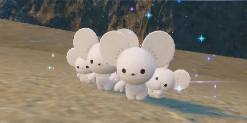 Maushold sparkling after evolving in a cave