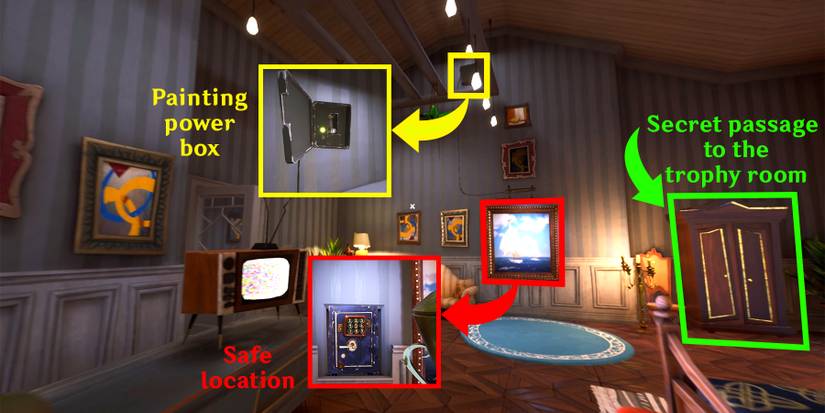 power box and safe location in hello neighbor 2