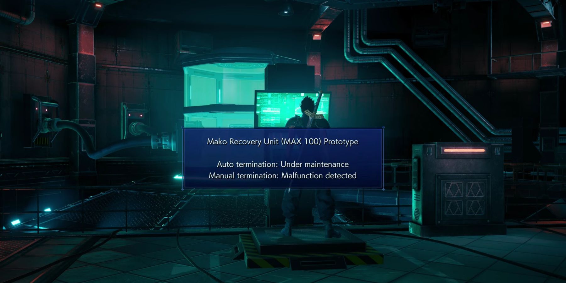 Zack in Hojo's Lab in Crisis Core: Final Fantasy 7 Reunion