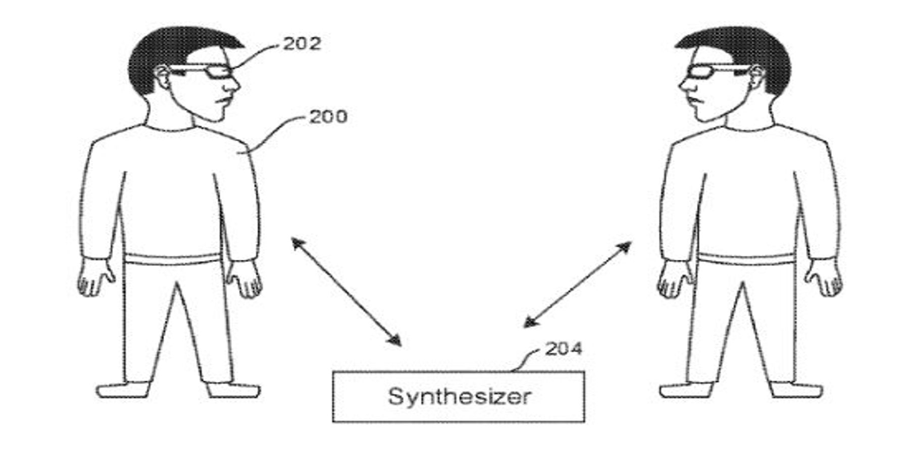 Diagram from an AR gaming patent published by Sony.