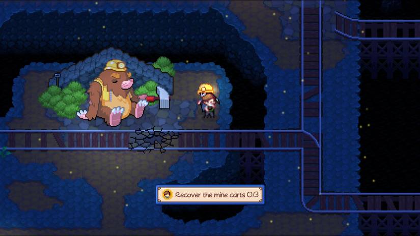 recover the mine carts sports story