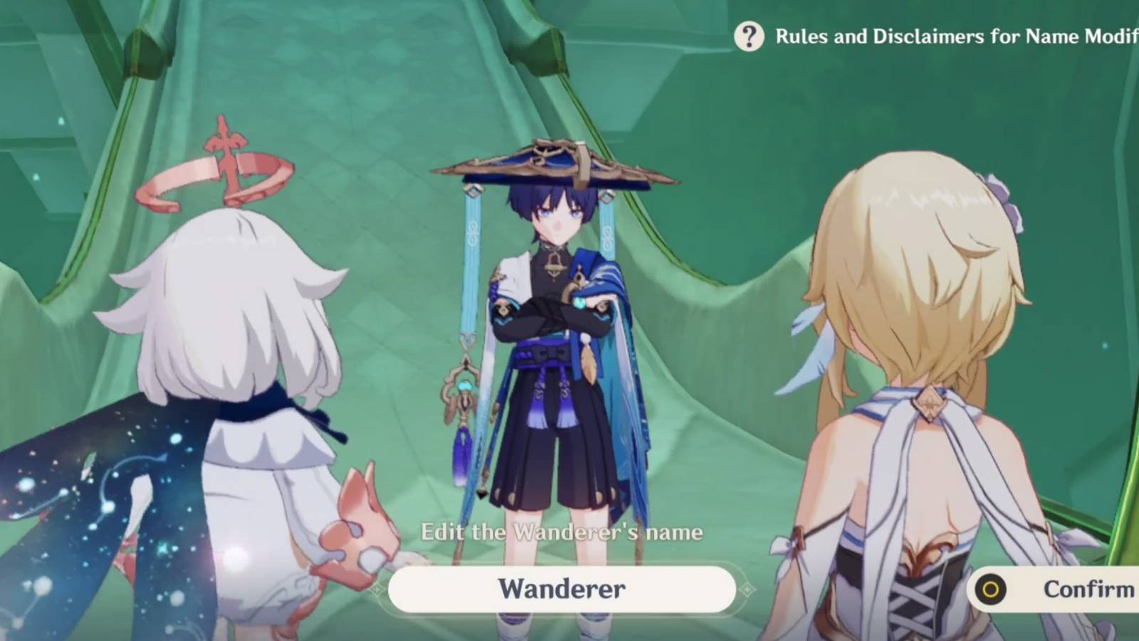 renaming the wanderer in genshin impact