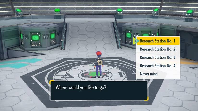 research station travel pokemon scarlet violet