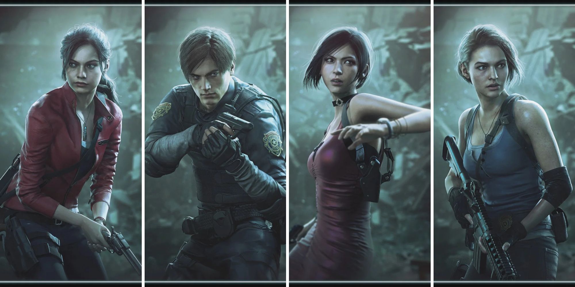 The titular characters of the Resident Evil Remake games