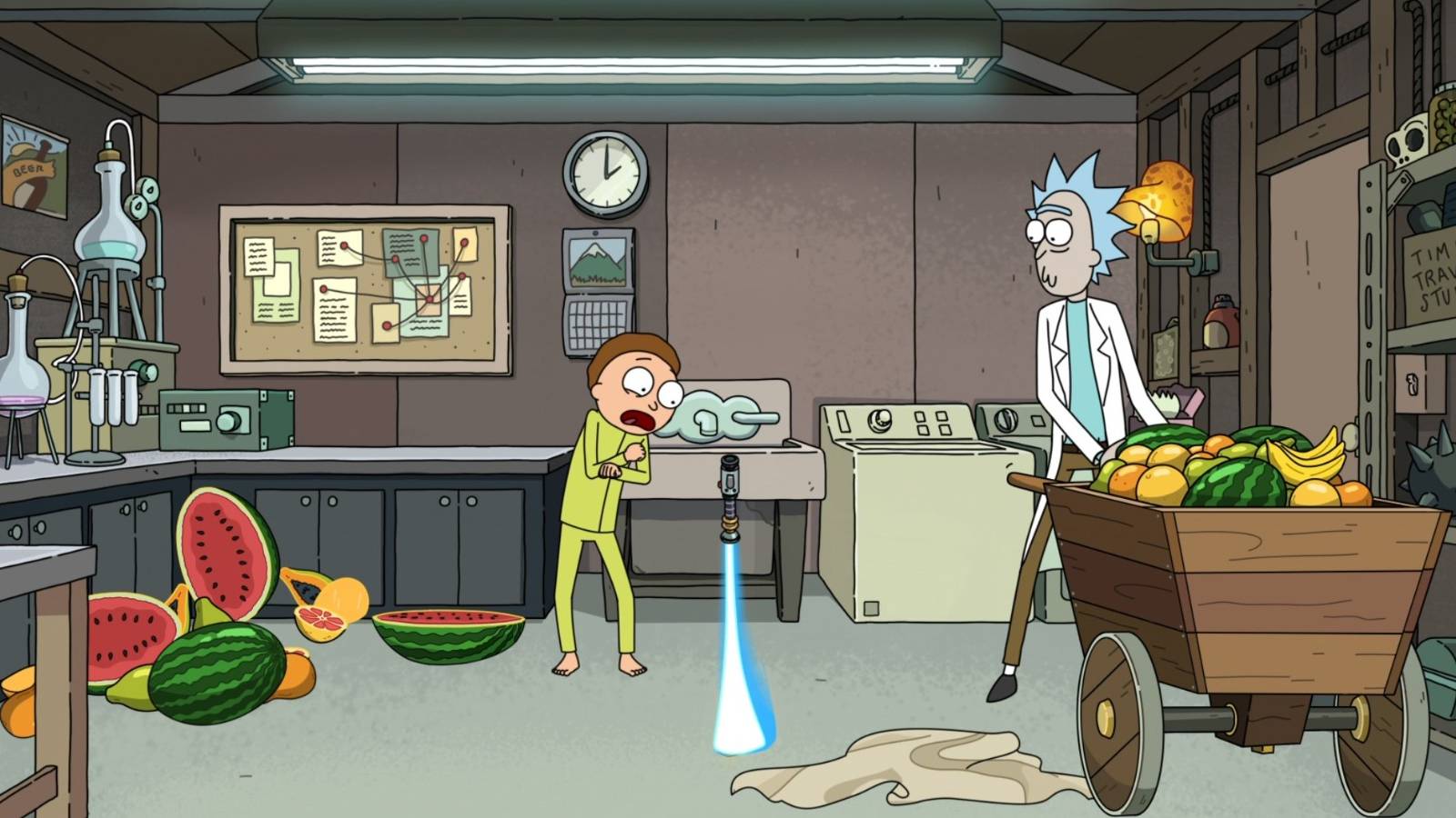 Rick and Morty drop lightsaber to the center of the Earth in season finale