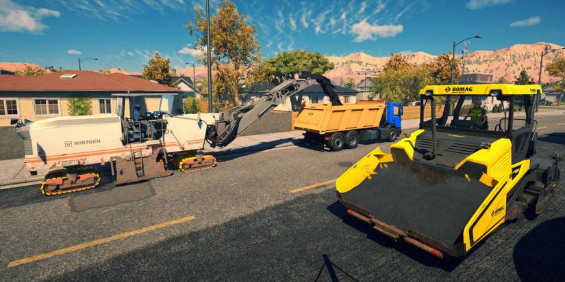 Road Work in Construction Simulator