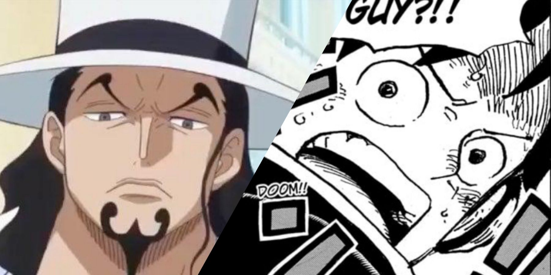 Rob Lucci and Luffy