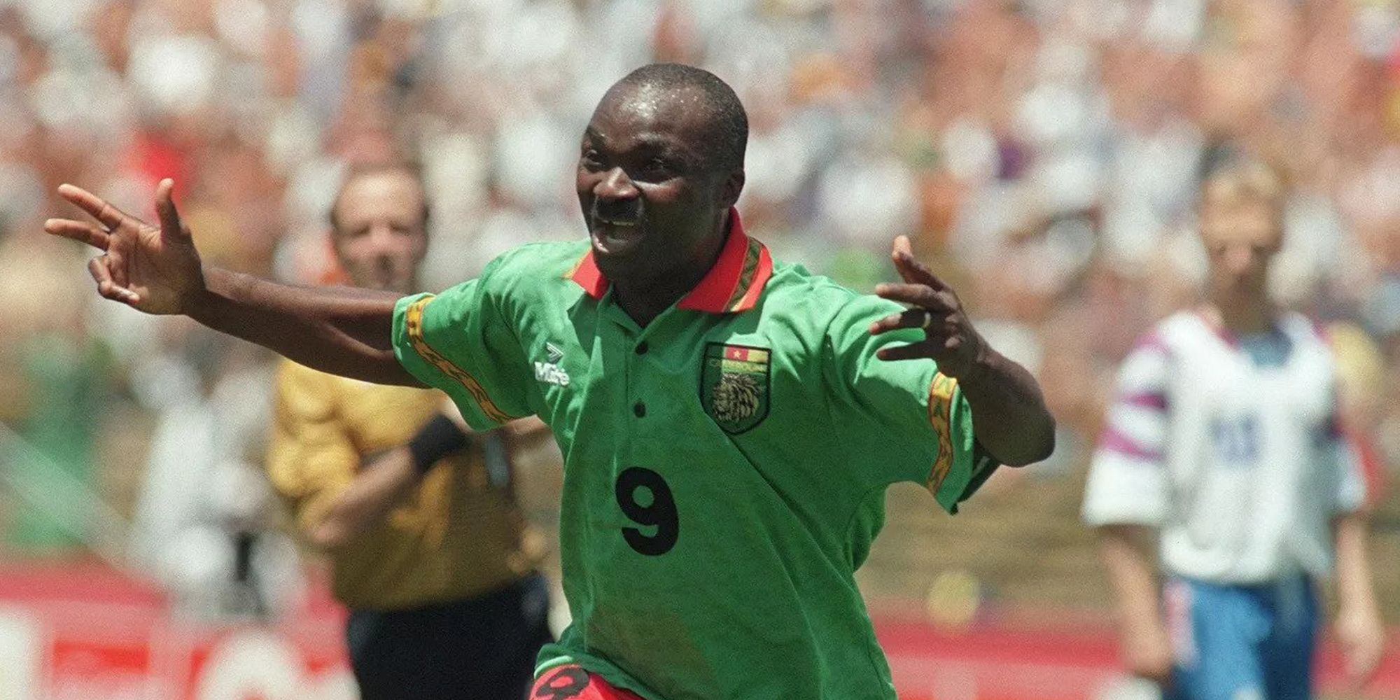 Roger Milla Playing For Cameroon