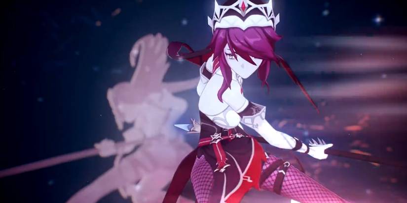 rosaria crouching in genshin impact
