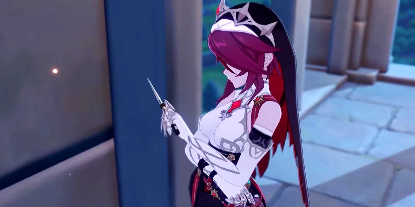 rosaria thinking in genshin impact