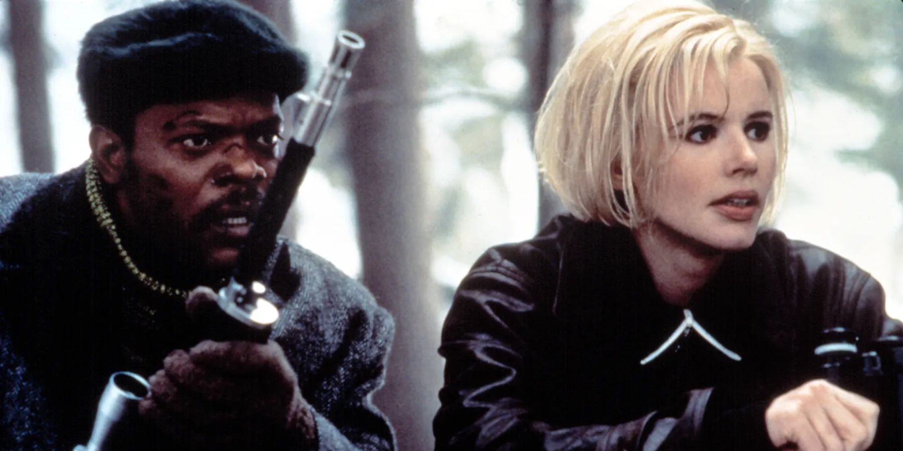 Триллеры 90х годов. The long Kiss Goodnight 1996 Samuel l Jackson. Сэмюэл л Джексон долгий поцелуй на ночь. Джина Дэвис долгий поцелуй на ночь.