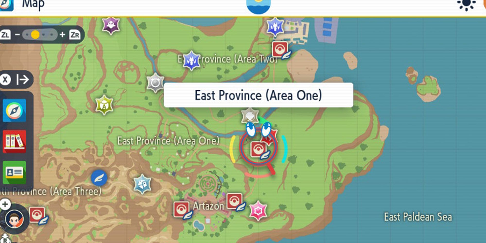 Screenshot Of East Province Area One In Pokemon Scarlet & Violet