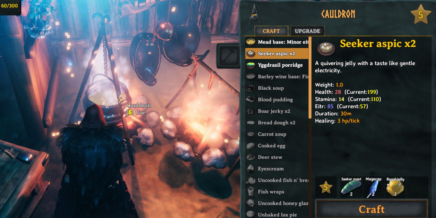 seeker aspic recipe in valheim