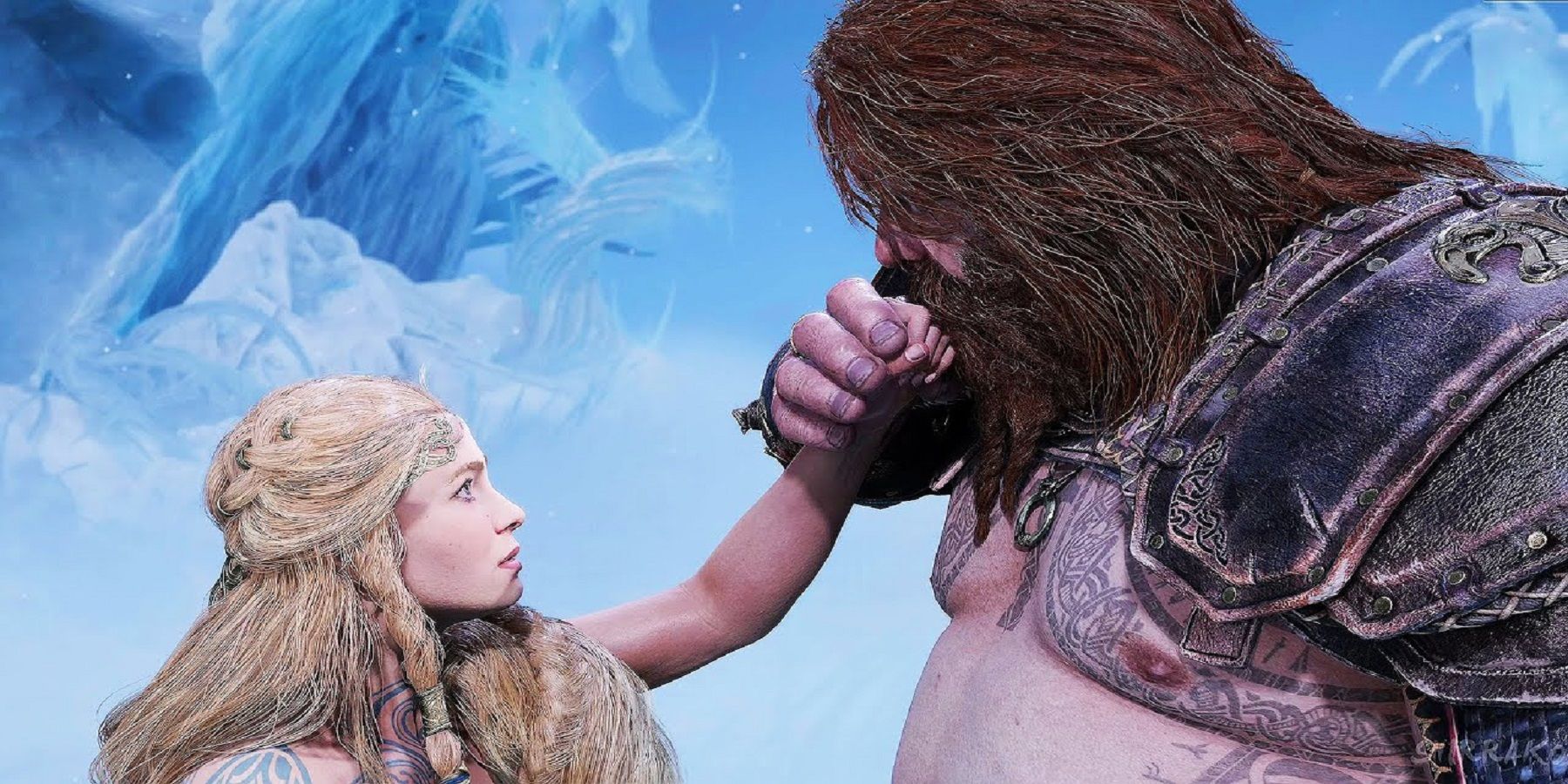 Sif and Thor in God of War Ragnarok