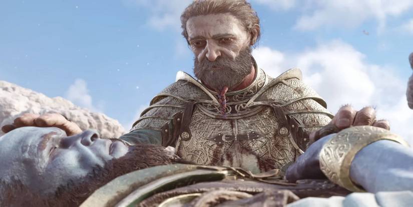 Sindri at Brok's funeral