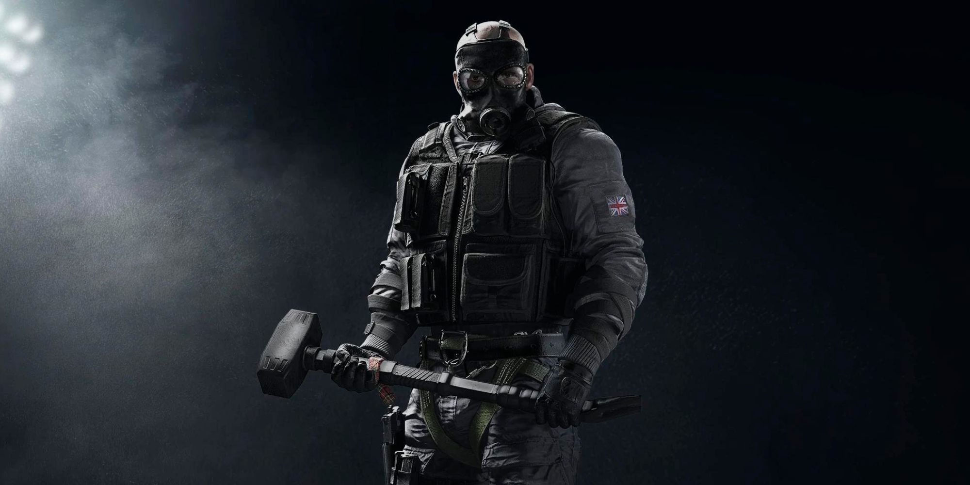 Sledge from Rainbow Six Siege holding hammer