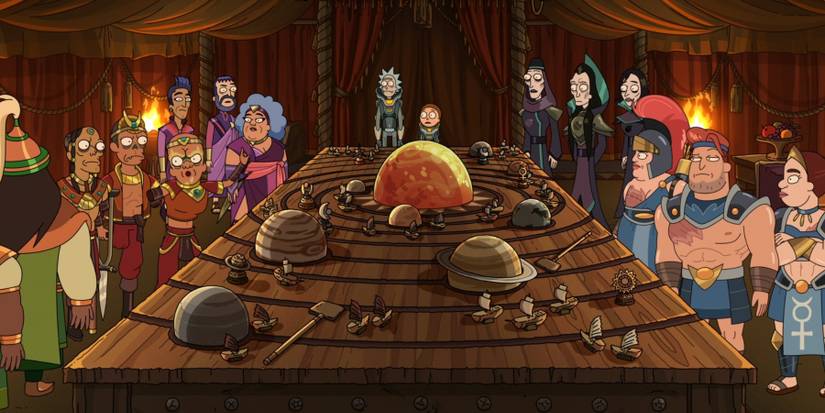 Solar War council in Rick and Morty season 6