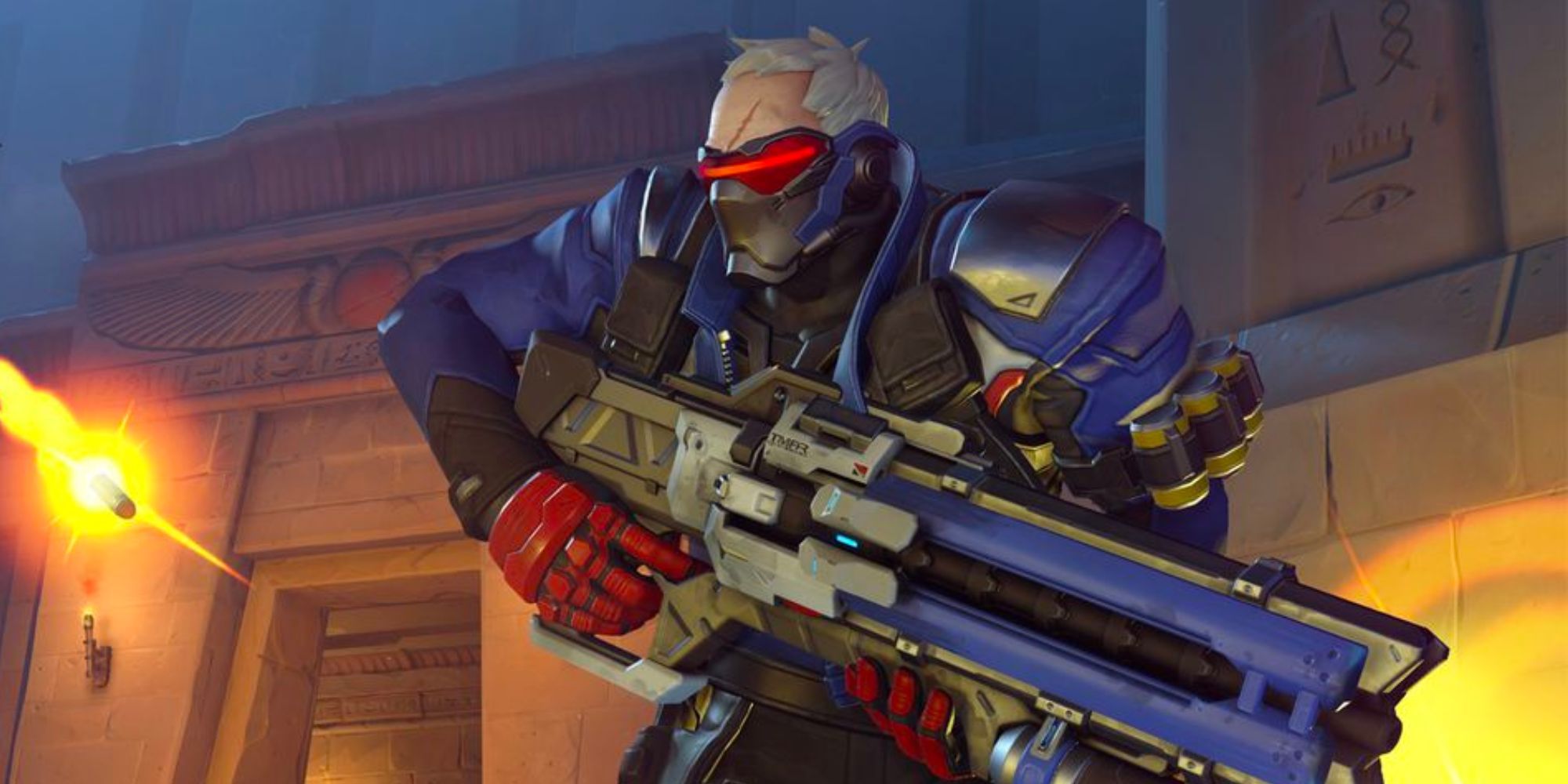 Soldier: 76 Running with Pulse Rifle