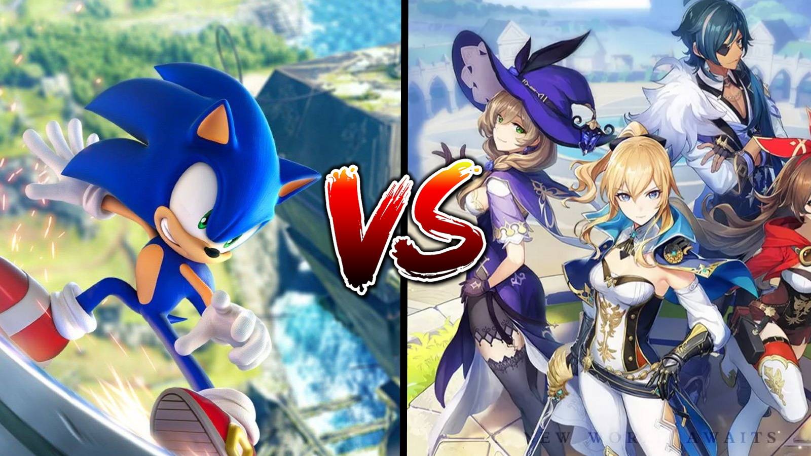 Sonic Frontiers vs Genshin Impact