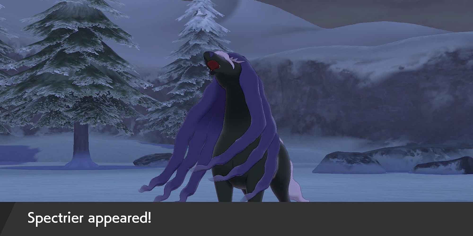 The Ghost horse Pokemon Spectrier In Pokemon Sword and Shield