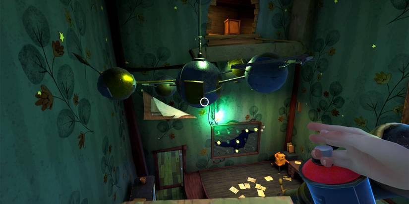 spinning planets in hello neighbor 2