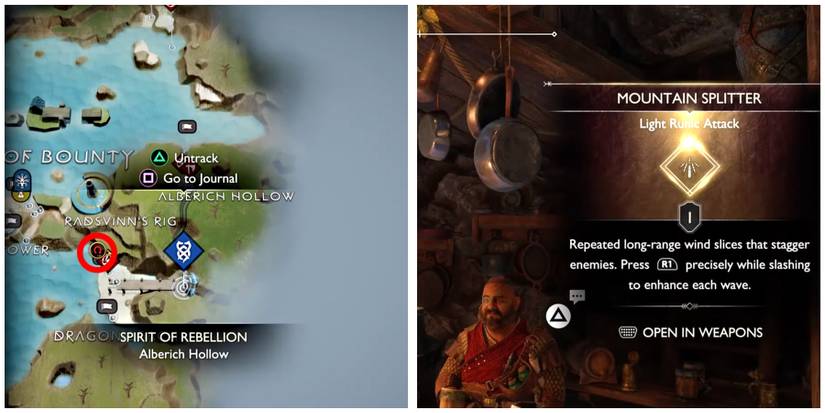 spirit of rebellion favor location in god of war ragnarok