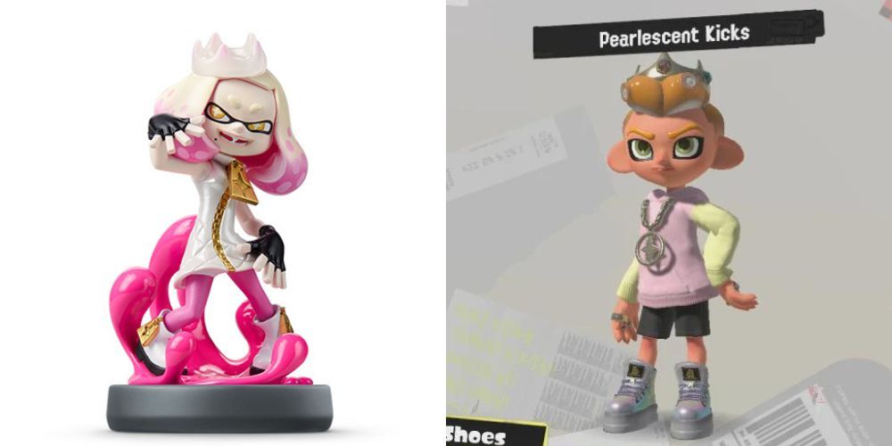 Splatoon 2 pearl amiibo and pearlescent outfit