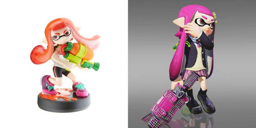 Splatoon inkling girl amiibo and school uniform outfit