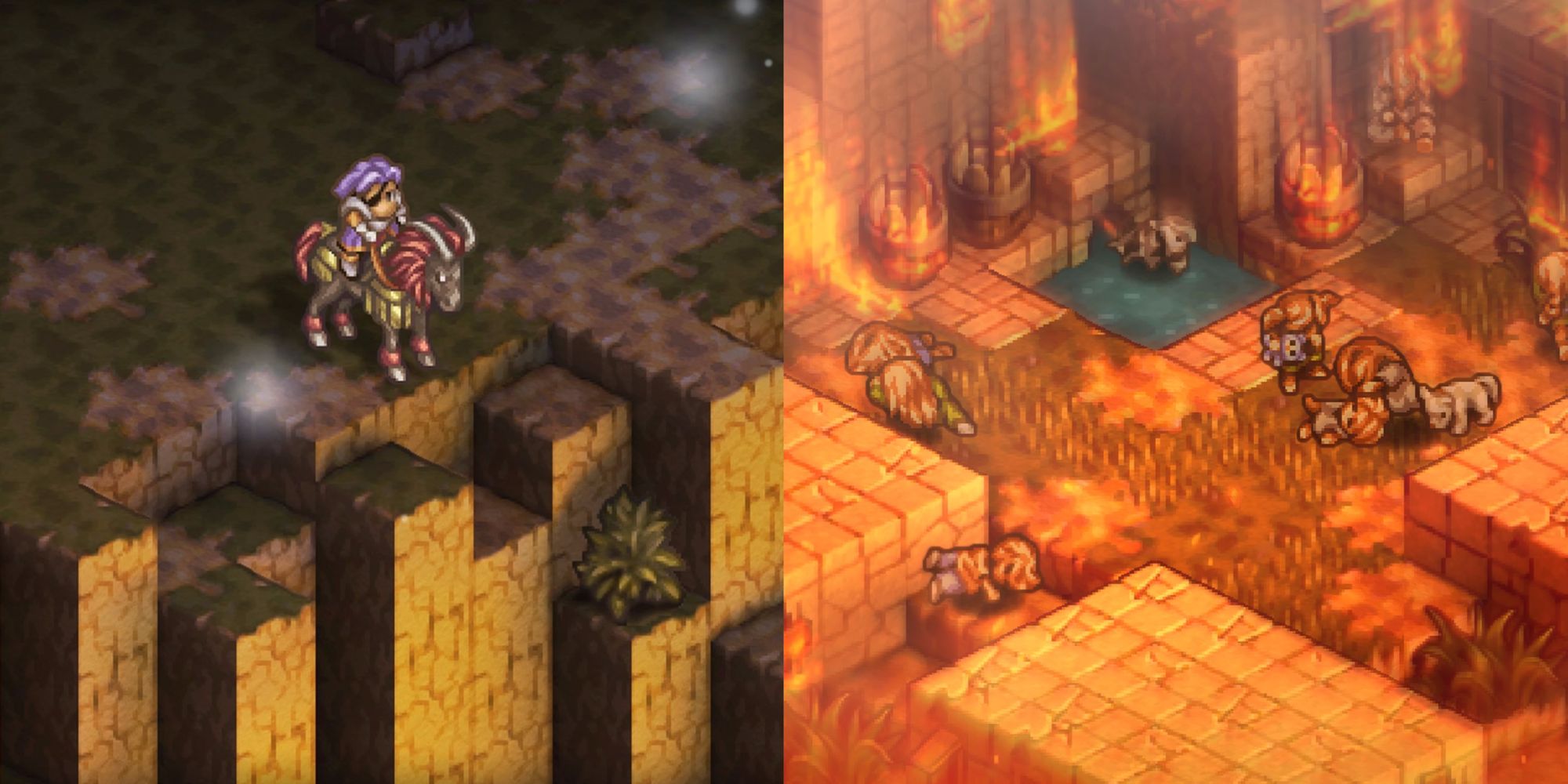 Split image tactics ogre dark knigh and massacred village