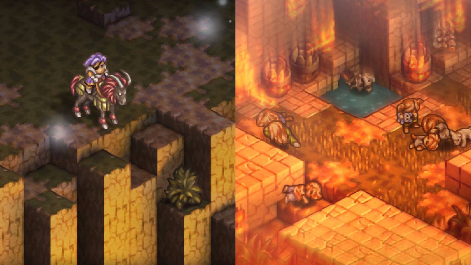 Split image tactics ogre dark knigh and massacred village