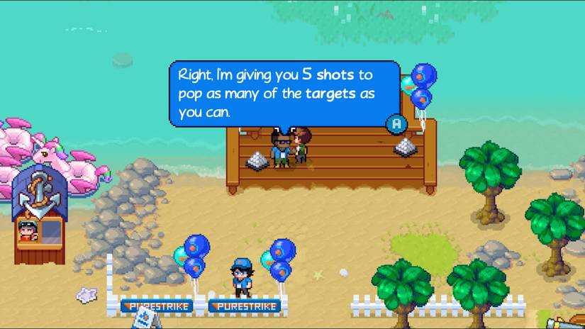 sports story talking to man on pier