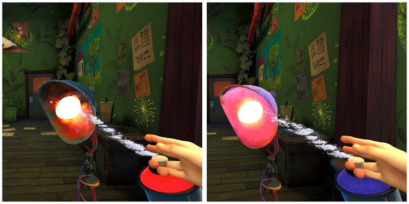 spraying the floor lamp in hello neighbor 2 back to school dlc