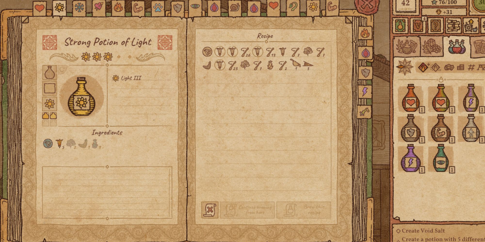 Potion Craft Best Recipes