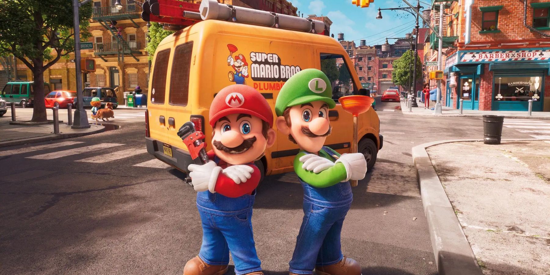 super mario bros movie plumber's truck