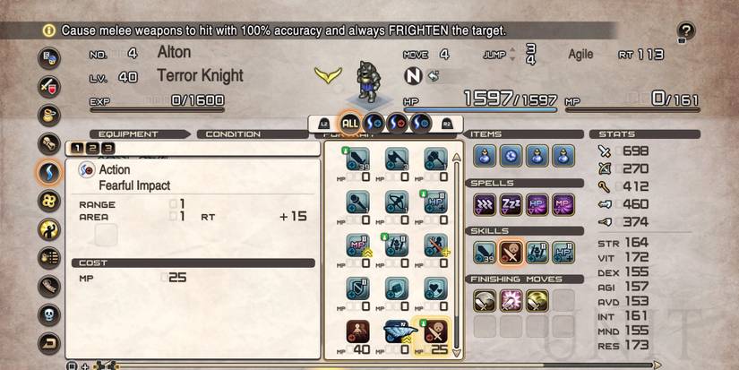 tactics ogre reborn fearful impact